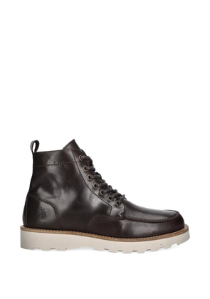 Fly London lace-up lug-sole boots - Brown