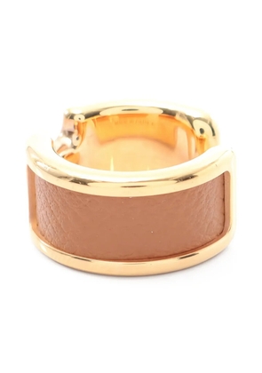Hermès Pre-Owned 2010s Olymp PM leather ear cuff ring - Gold
