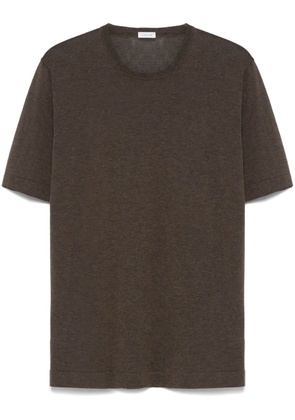 Caruso short-sleeves cotton T-shirt - Brown