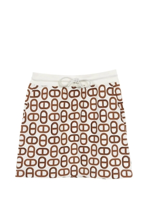 Hermès Pre-Owned 2000s chain print skirt - White