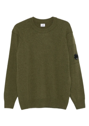C.P. Company Lens-detail crew-neck sweater - Green