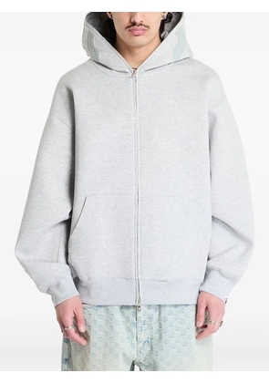 A BATHING APE® shark-pattern full zip hoodie - Grey