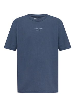 SAMSOE SAMSOE logo-print T-shirt - Blue