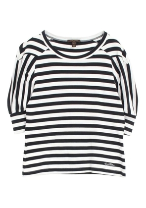 Louis Vuitton Pre-Owned 10s striped T-shirt - Black
