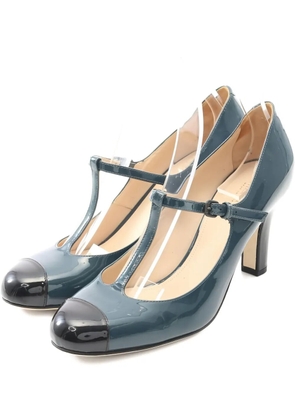 Bottega Veneta Pre-Owned 2010s t-strap cap-toe pumps - Blue