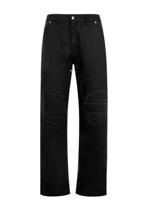 Pleasures x Daft Punk embroidered straight-leg trousers - Black