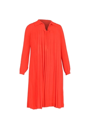 Chloé Vintage collared pleated shirt dress