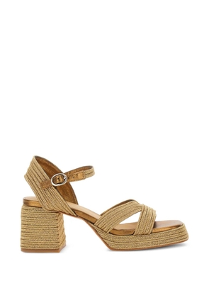 Castañer Vallita woven ankle-strap sandals - Gold