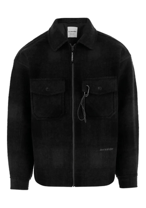 and Wander flap-pocket zip jacket - Black