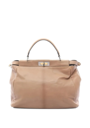 Fendi Pre-Owned 2000s large Peekaboo tote bag - Brown