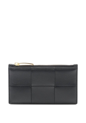 Bottega Veneta Pre-Owned 2020s Intrecciato leather wallet - BLACK