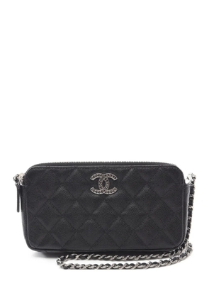 CHANEL Pre-Owned 2021 Matelasse Chain crossbody bag - Black