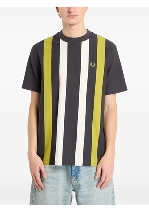 Fred Perry vertical-stripe T-shirt - Grey