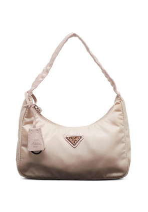 Prada Pre-Owned 2000 re-edition logo shoulder bag - Neutrals
