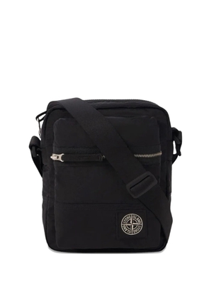 Stone Island zip messenger bag - Black