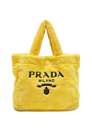 Prada Pre-Owned Terry logo tote bag - Yellow