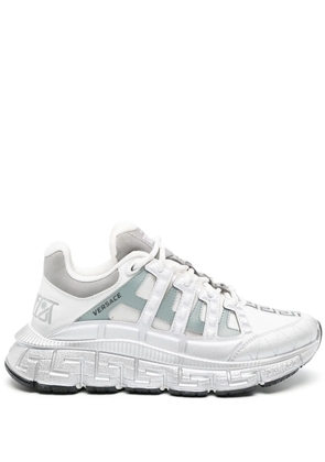 Versace Trigreca leather sneakers - White