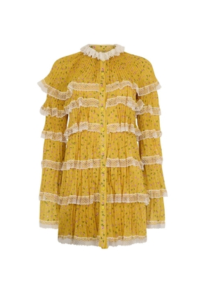 Philosophy Di Lorenzo Serafini layered mini dress - Yellow