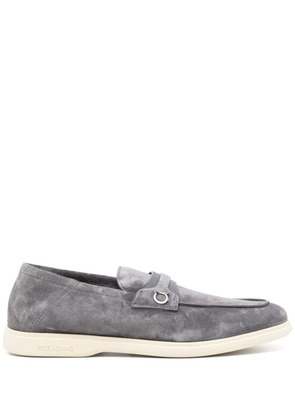 Ferragamo suede loafers - Grey