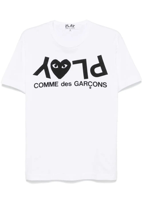 Comme Des Garçons Play logo-print T-shirt - White
