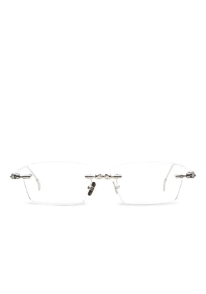 Kuboraum geometric-frame H61 glasses - Silver