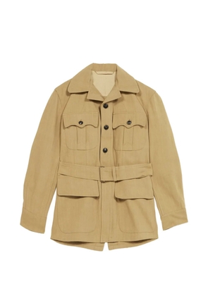 Fortela Clint belted chest-pockets jacket - Neutrals