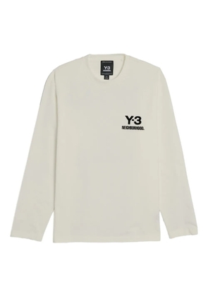 Y-3 x Neighborhood logo long-sleeve T-shirt - Neutrals