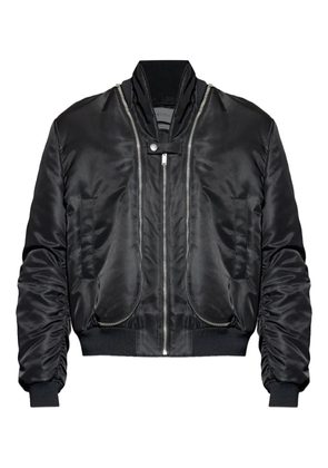 Alexander McQueen double-zip bomber jacket - Black