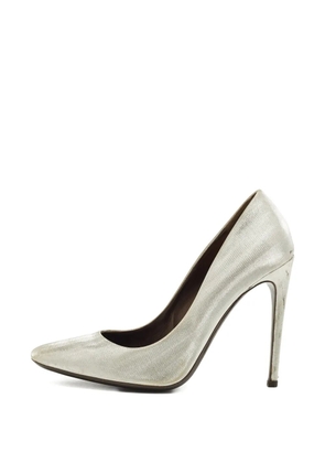 Roberto Cavalli pointed pumps - Silver
