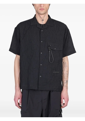 and Wander crinkled shirt - Black
