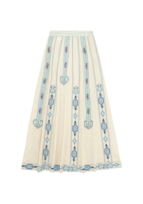 Fortela Nicea embroidered skirt - Neutrals