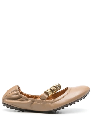 Tod's leather ballet flats - Brown