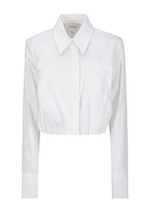 Sportmax button-cuff cropped shirt - White