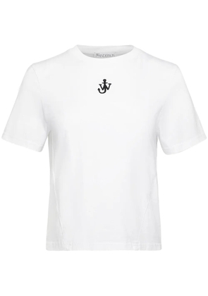 JW Anderson Anchor-embroidered T-shirt - White
