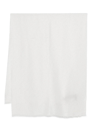 Emporio Armani textured scarf - White