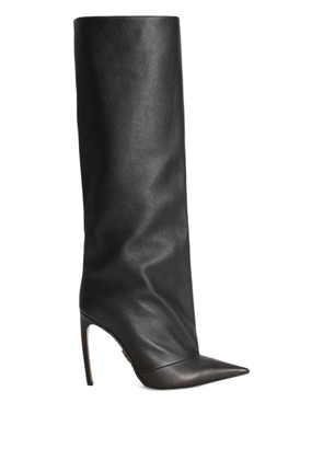 Dolce & Gabbana 105mm Devotion knee-high pointed-toe boots - Black