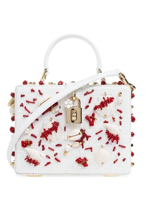Dolce & Gabbana Dolce Box seashell-appliqué tote bag - White