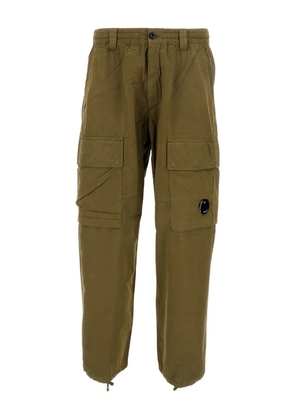 C.P. Company multi-pocket cargo straight-leg trousers - Green