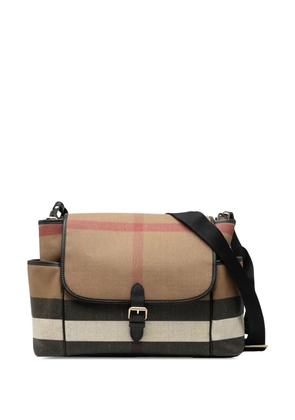Burberry Pre-Owned 2000-2017 Mega Check Canvas Diaper Bag crossbody bag - Brown