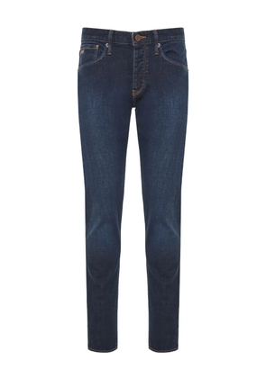Emporio Armani logo-patch jeans - Blue
