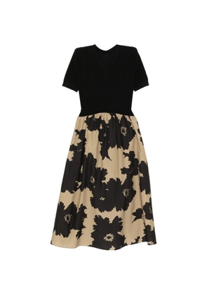 LESS floral-print dress - Black