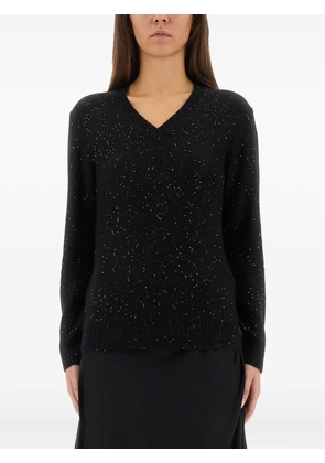 Fabiana Filippi V-neck embellished sweater - Black