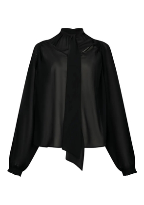 LIU JO scarf collar raglan blouse - Black
