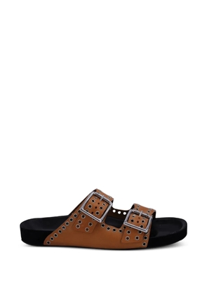 Isabel Marant Vintage Lennyo eyelet sandals - Brown