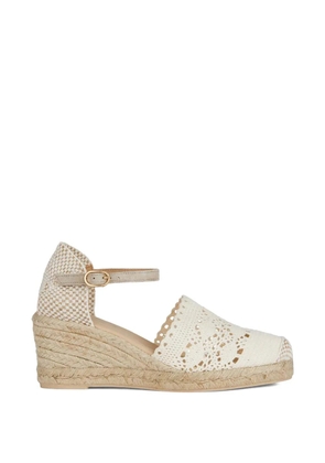 Geox Gelsa crochet strap espadrilles - Neutrals