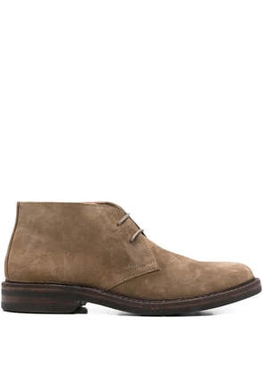 Astorflex suede lace-up boots - Neutrals