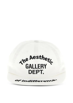 GALLERY DEPT. Aesthetic of Indifference embroidered cap - White
