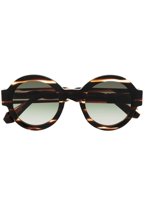 GIGI STUDIOS Laura round tinted sunglasses - Brown