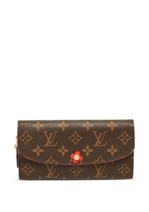 Louis Vuitton Pre-Owned 2019 Emilie Bloom Coquelicot Monogram Canvas wallet - Brown