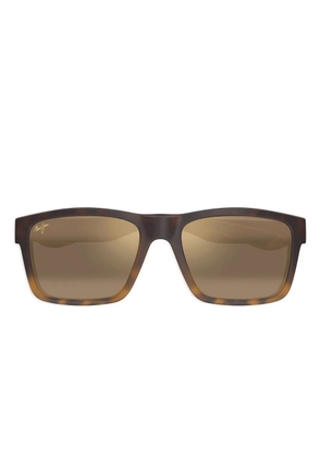 Maui Jim The Flats tortoiseshell square sunglasses - Brown